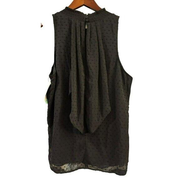 Stitch Fix Daniel Rainn Adonis Black Halter Blouse Size Large Sleeveless NWT - Picture 3 of 5